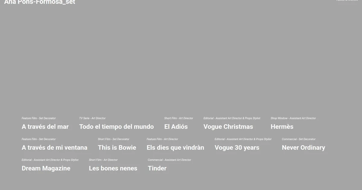 Navarro Studio website screenshot showing the home page.